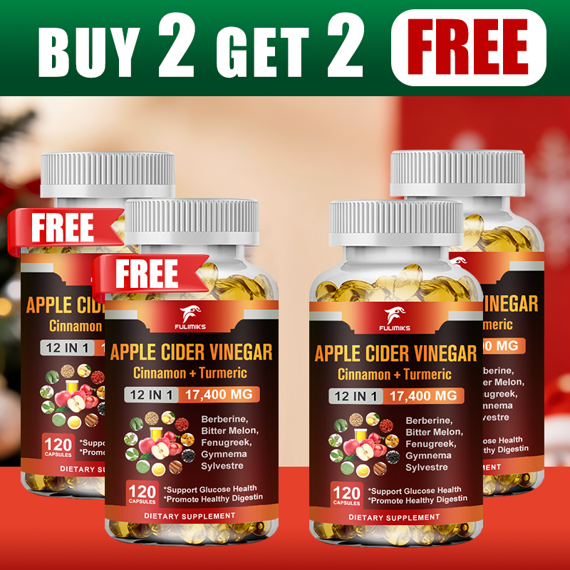 Apple Cider Vinegar Pill - ซื้อ 2 แถม 2! แคปซูลน้ำส้มสายชูหมักจากแอปเปิ้ลแบบออลอินวัน ช่วยในการควบคุมน้ำหนักตามธรรมชาติ