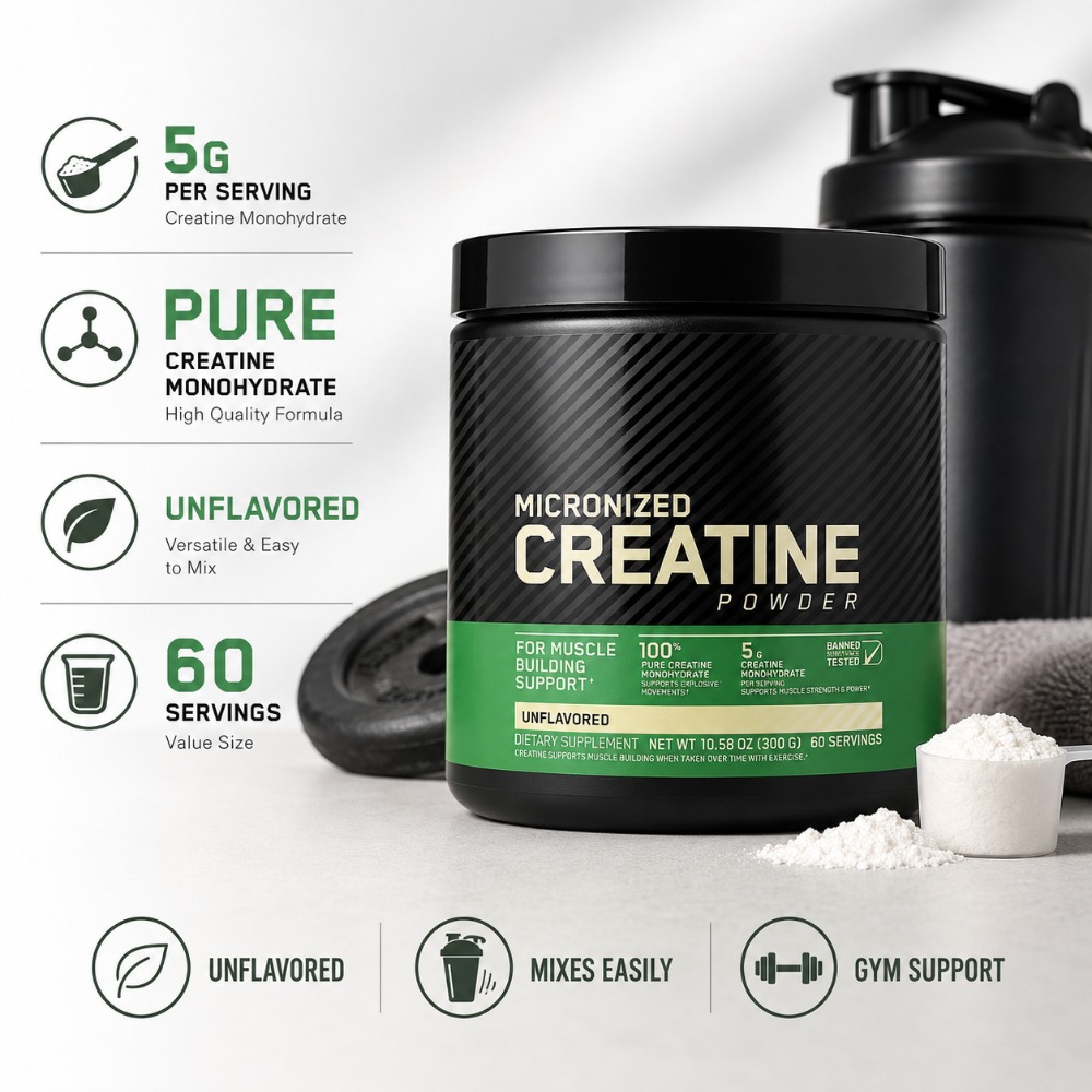 ผงครีเอทีนโมโนไฮเดรต 300 กรัม  - Nutrition For Fitness บทวิจารณ์และราคา
