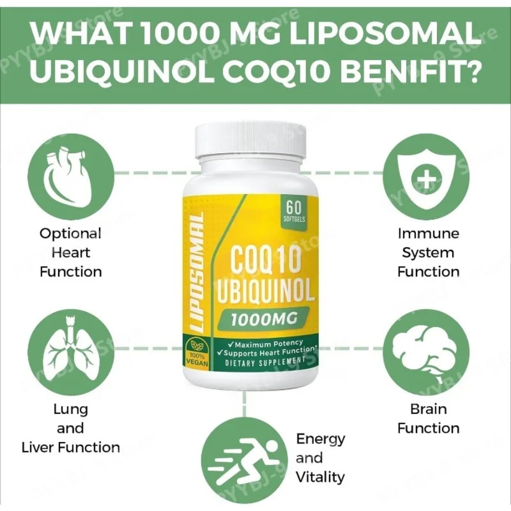 โคคิวเท็น ยูบิควินอล 1000 มก.  - Coq10 Ubiquinol Softgel บทวิจารณ์และราคา