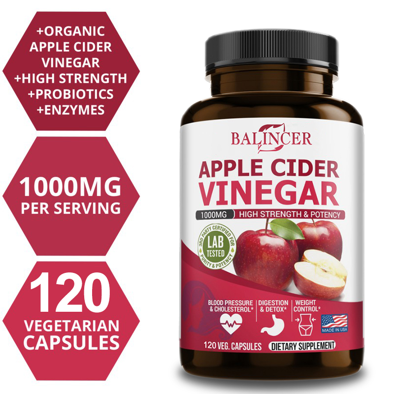 อาหารเสริมน้ําส้มสายชู Apple C - Apple Cider Vinegar Pill บทวิจารณ์และราคา
